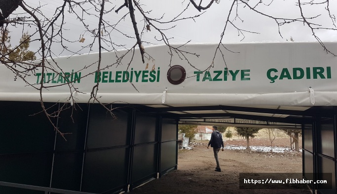 Tatlarin Belediyesinden seyyar defin çadır hizmeti!
