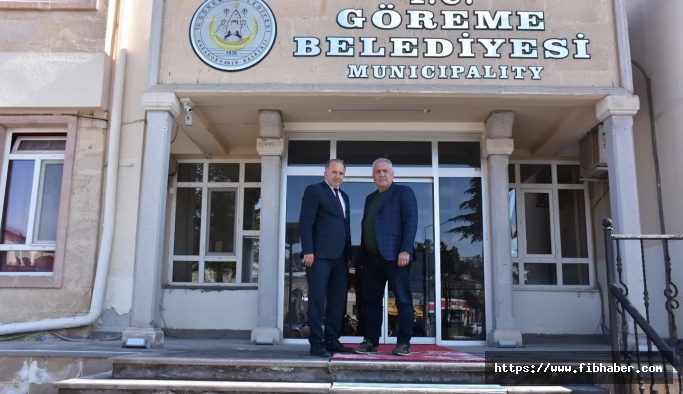 Uzundere Belediye Başkanı Aktoprak Göreme'de Başkan Eren'i ziyaret  etti