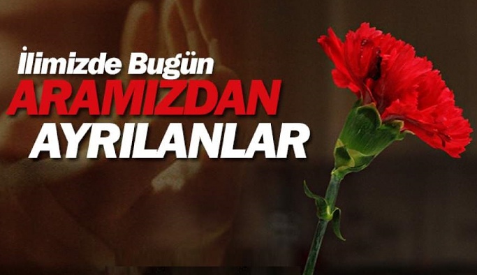 Nevşehir'de bugün vefat edenler (26 Nisan 2022)