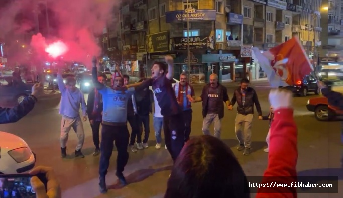 Nevşehir'deki Trabzonsporlu taraftarlar şampiyonluğu kutladı