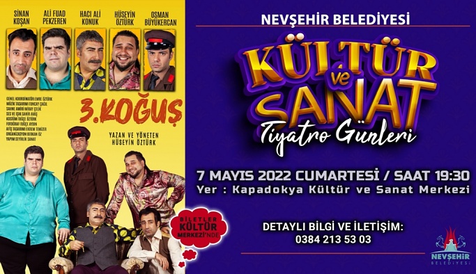 3. Koğuş Adlı Tiyatro Oyunu 7 Mayıs'ta Nevşehir’de Sahnelenecek