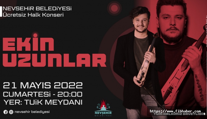 Ekin Uzunlar Konseri Bu Akşam Nevşehir TÜİK Meydanı’nda