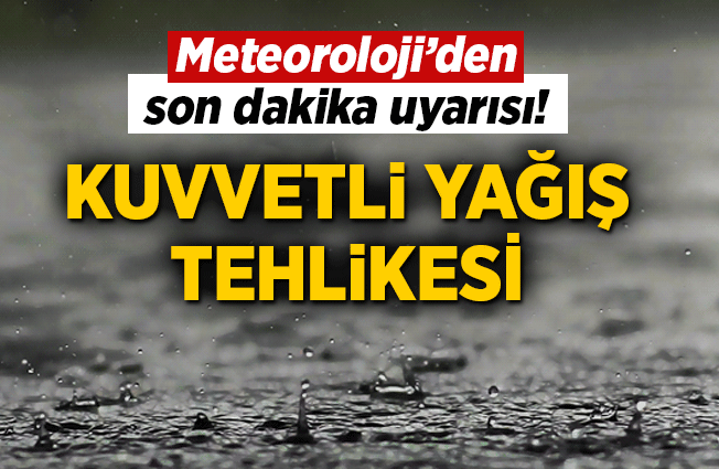 Meteoroloji’den Nevşehir için gök gürültülü sağanak yağış uyarısı
