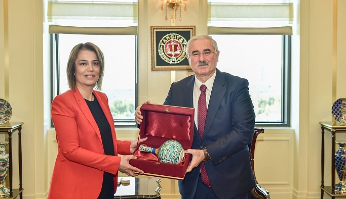Nevşehir Valisi Becel, Yargıtay Başkanı Akarca'yı ziyaret etti