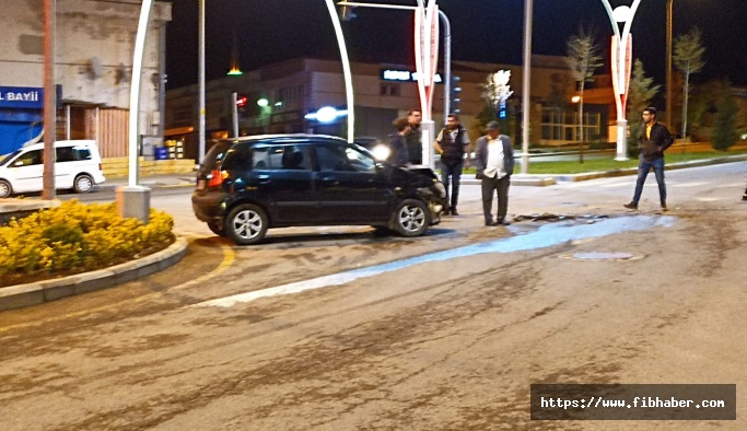 Nevşehir'de gece yarısı korkutan kaza: 2 yaralı