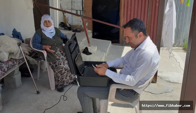Nevşehir köylerinde 'evde nüfus cüzdanı' hizmeti devam ediyor