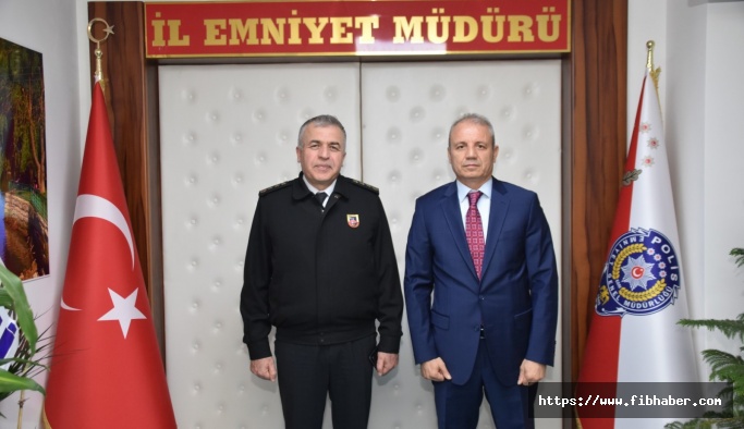 Nevşehir İl Jandarma Komutanı Yakın'dan Emniyet Müdürü Loğoğlu’na Ziyaret