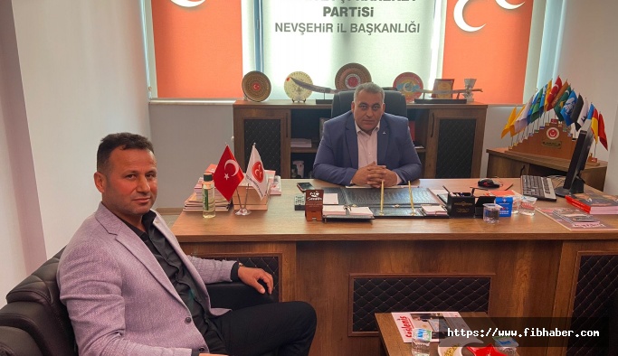 Tepeköy dernek başkanından Başkan Kaya'ya ziyaret