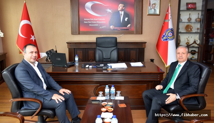 Başkan İbaş'tan Nevşehir Emniyet Müdürüne hayırlı olsun ziyareti