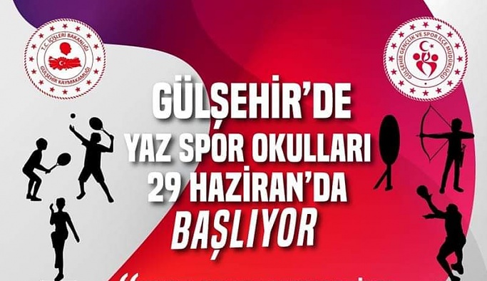 Gülşehir'de yaz spor okulları Çarşamba günü açılacak