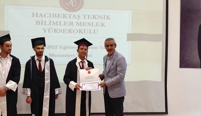 Hacıbektaş MYO'da mezuniyet programı
