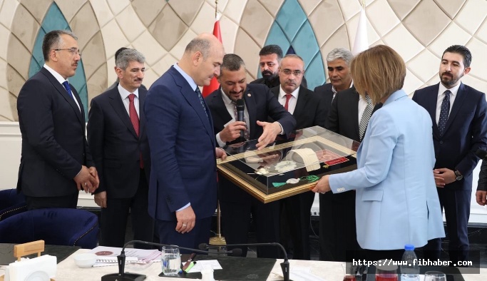 Nevşehir heyetinden İçişleri Bakanı Soylu'ya ziyaret