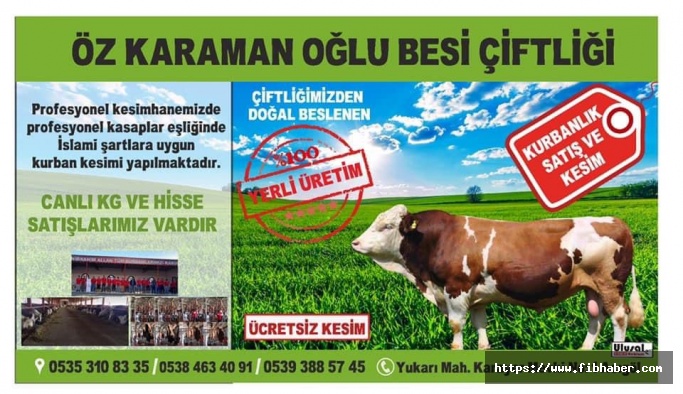 Özkaramanoğlu Besi Çiftliği'nde kurban satışları devam ediyor