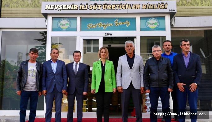 Vali Becel, Nevşehir İli Süt Üreticileri Birliğini ziyaret etti. 