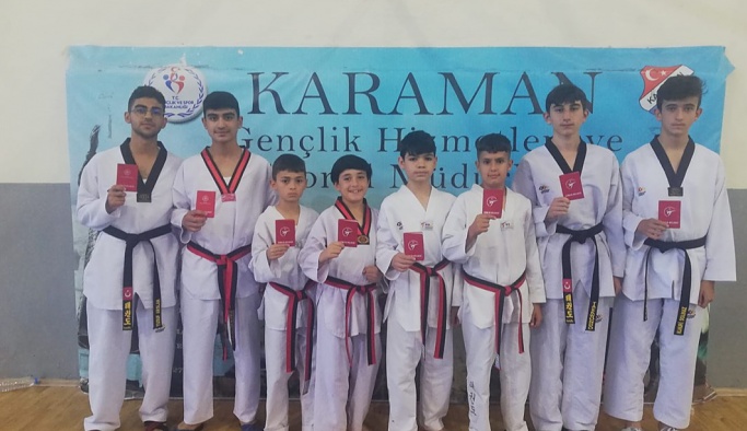 Kuşak terfi sınavı Karaman'da yapıldı