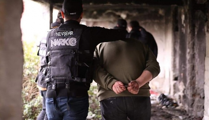 Nevşehir'de uyuşturucu operasyonunda 1 kişi tutuklandı