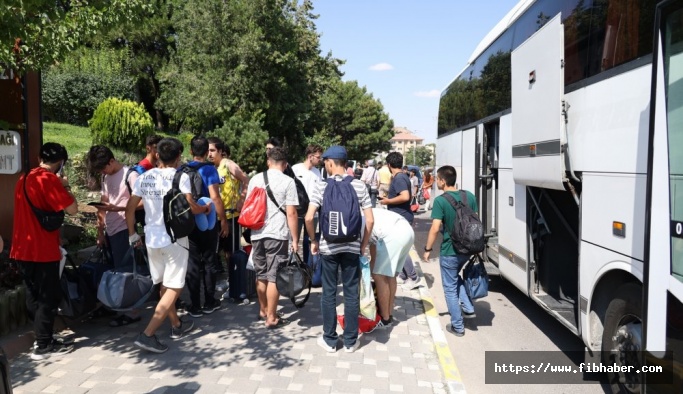 Nevşehir Belediyesi tarafından düzenlenen gençlik kampı sona erdi