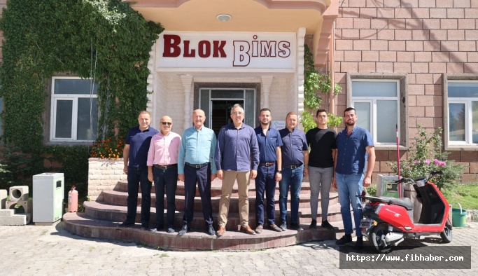 Belediye Başkanı Savran Blok Bims Fabrikasını Ziyaret Etti
