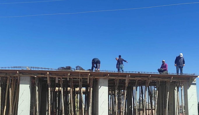 Hacıbektaş'ta kültür merkezi inşaatı sürüyor