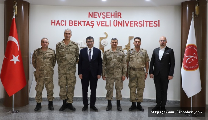 Jandarma Genel Komutanlığı Heyetinden NEVÜ Rektörü Aktekin’e Ziyaret