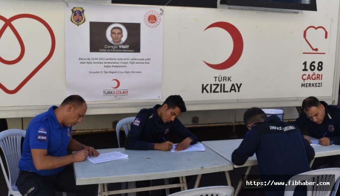 Nevşehir Cezaevi personeli kan bağışında bulundu
