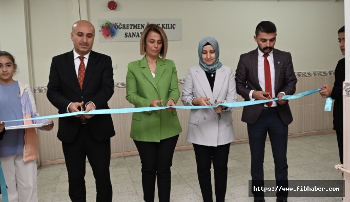 Nevşehir Gazi Ortaokulu'nda Özge Kılıç Sanat Sokağı Açıldı