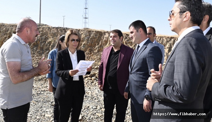 Nevşehir Valisi Becel "Tekstil Kent" inşaatında incelemelerde bulundu
