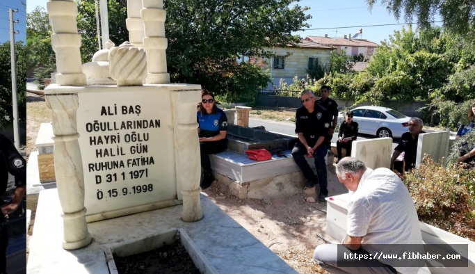Nevşehirli Şehit Polis sene-i devriyesinde mezarı başında anıldı