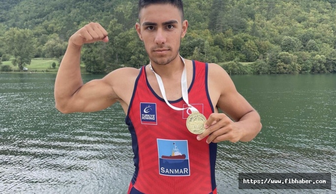 Nevşehirli kürekçimiz Balkan Şampiyonası'nda altın madalya kazandı