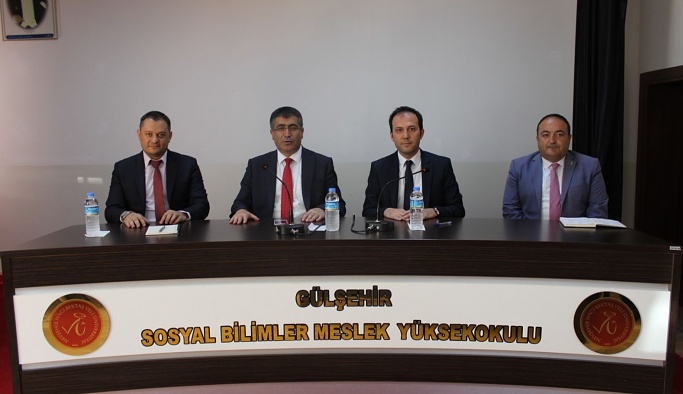 Rektör Aktekin Gülşehir Sosyal Bilimler MYO Akademik Kurul Toplantısına Katıldı