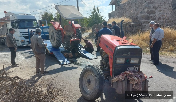 Nevşehir'de traktör kazası: 1 yaralı