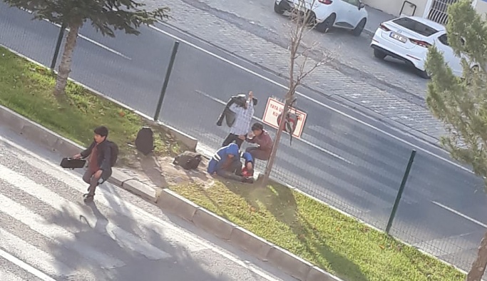 Nevşehir'de öğrencilerin yürekleri ağza getiren tehlikeli geçişi