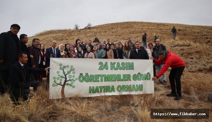 Nevşehir'de Öğretmenler Günü Dolayısıyla Fidan Dikildi