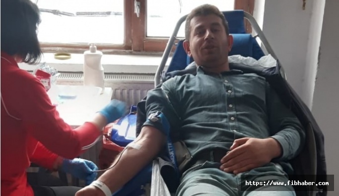 Nevşehir İl Özel İdare personeli Kızılay'a kan bağışladı