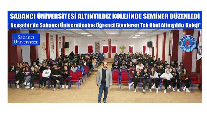 Nevşehir’de Sabancı Üniversitesine Öğrenci Gönderen Tek Okul Oldu