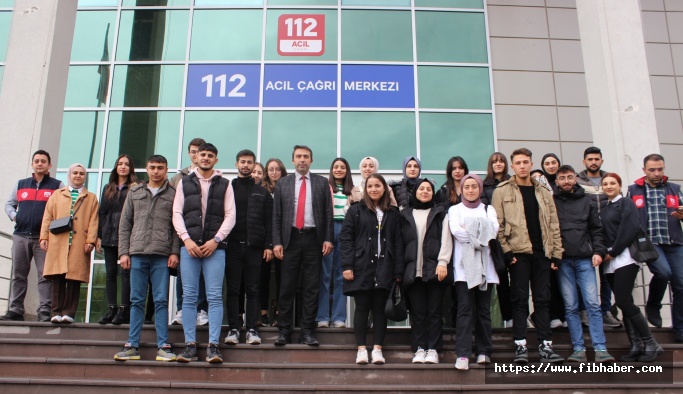 NEVÜ Gülşehir SBMYO’dan 112 Acil Çağrı Merkezi’ne Teknik Gezi