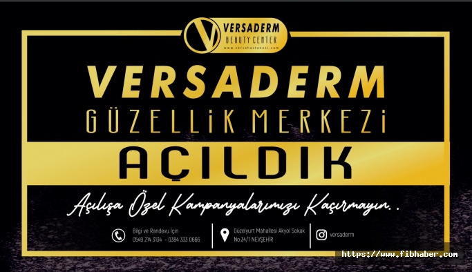 Nevşehir'de Versaderm Güzellik Merkezi Açıldı