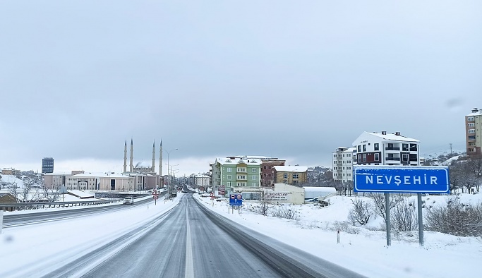 Nevşehir'e kar geliyor