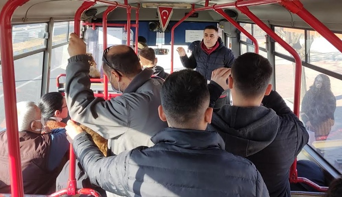 Nevşehir yolcu kılığına giren jandarma ekipleri denetim yaptı
