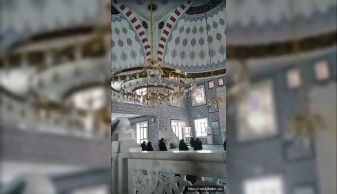Nevşehir Acıgöl'de cami cemaati depreme böyle yakalandı